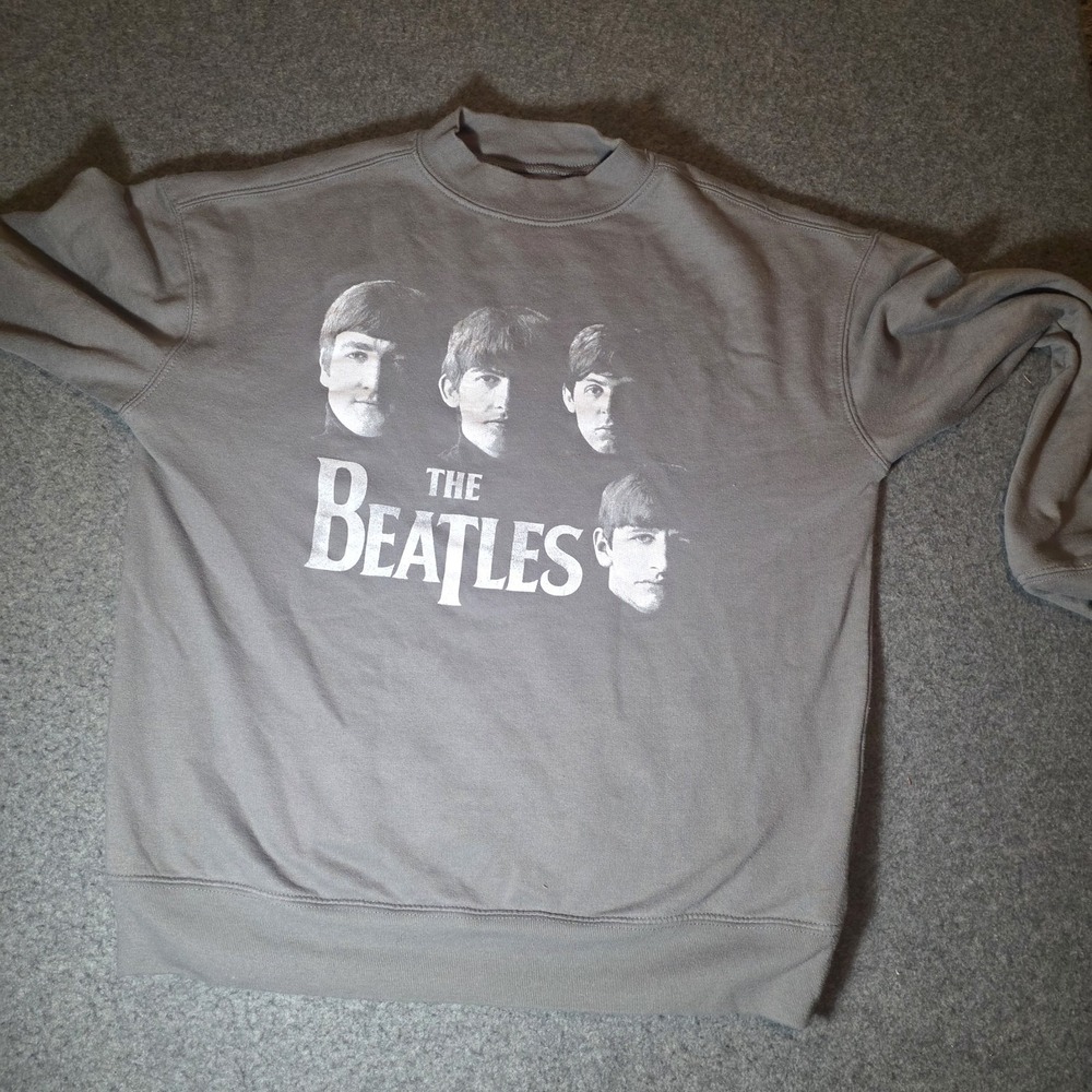 The Beatles Gray Pullover Sweatshirt Size Medium 780